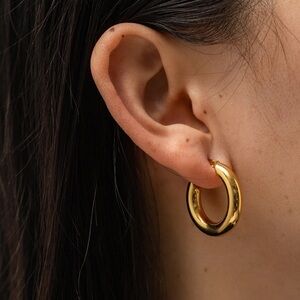 18k Gold Plated Small Hoop Earrings